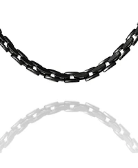 Lucky Brand Men s Black Stainless Link 22'' Chain Necklace