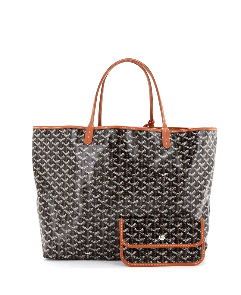 Pre-Owned Goyard Gm Saint Louis Reversible Tote Coated Canvas and Printed Canvas
