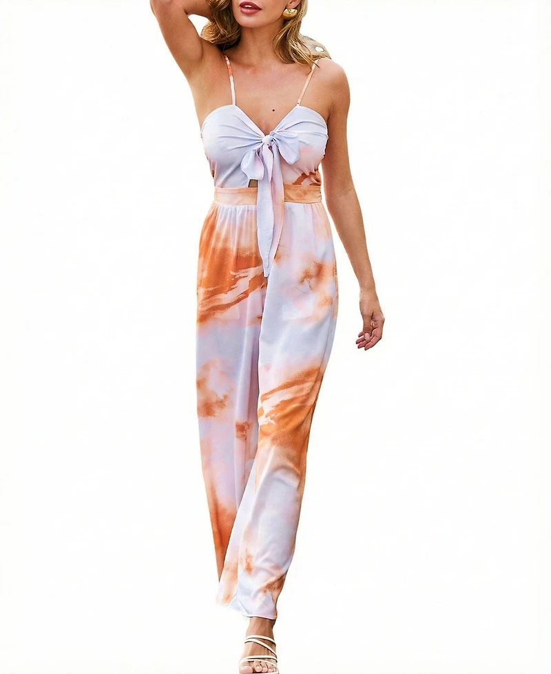 Cupshe Women's Bay Breeze Abstract Jumpsuit