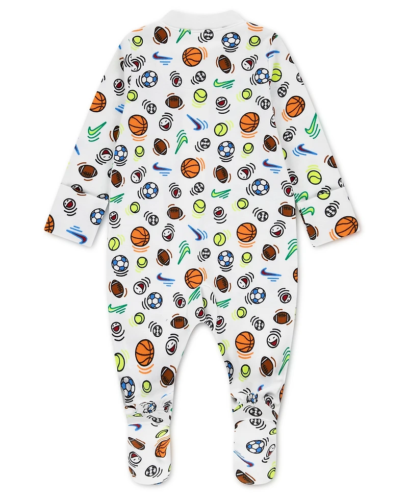 Nike Baby Boys' Sportball Printed Footed Coverall