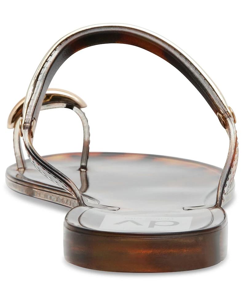 Dv Dolce Vita Women's Ivonna Embellished Toe Ring Jelly Flat Sandals