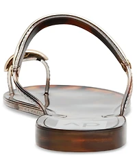 Dv Dolce Vita Women's Ivonna Embellished Toe Ring Jelly Flat Sandals