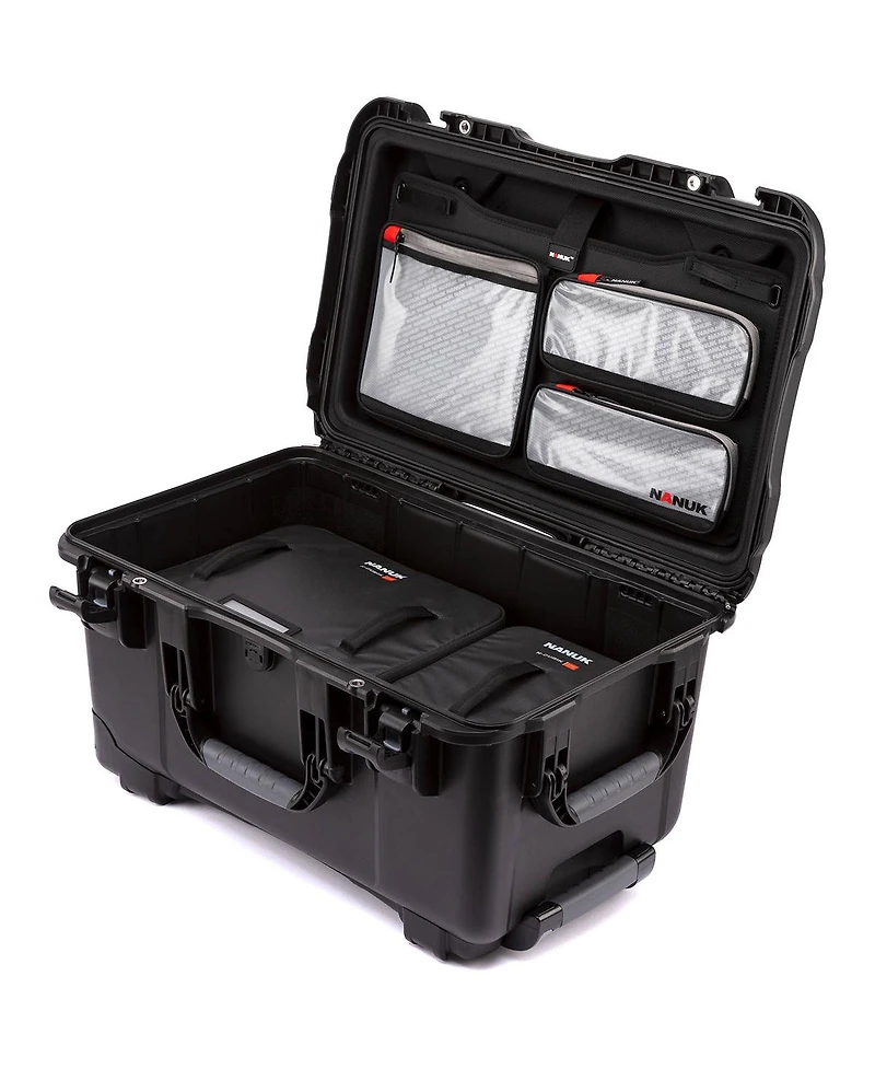 Nanuk Media Series 935 Wheeled Waterproof Hard Case with N-Cubik 17S, 17M Insert and Lid Organizer