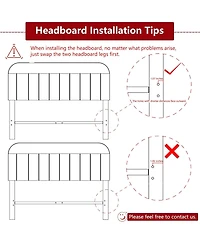 gaomon Full Bed Frame with Storage Headboard, Kids 2 Drawers, Boucle Upholstered Platform Bookcase, No Box Spring Needed, Easy