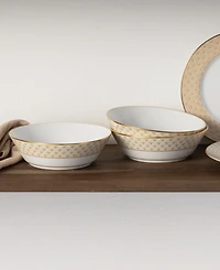 Noritake Trocadero Gold-Tone Soup Bowls, Set of 4