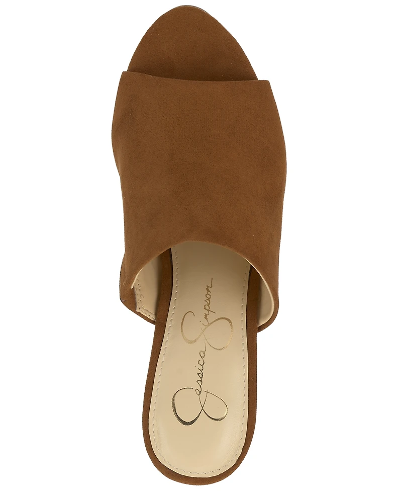 Jessica Simpson Women's Shelbie Block Heel Platform Mules