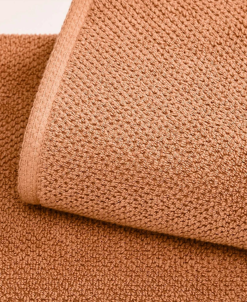 Linery & Co. 100% Cotton Textured 2-Piece Oversized Bath Sheet Set, 35” x 68”