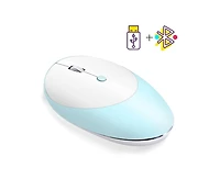 Risokeys Tri-Mode Silent Wireless Mouse: Bluetooth 5.0/3.0 + 2.4G, 3-Speed Dpi, for Office/Study, Slim & Easy-to-Use for Professionals/Students