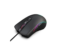 Risokeys Wired Rgb Gaming Mouse,8000 Dpi Adjustable, Ergonomic Comfort Grip with 7 Backlight Modes for Pc Gamers, Compatible with Windows & Mac