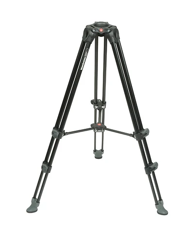 Manfrotto 3-Section Aluminum Telescopic Twin Leg Video Tripod with Mid-Level Spreader