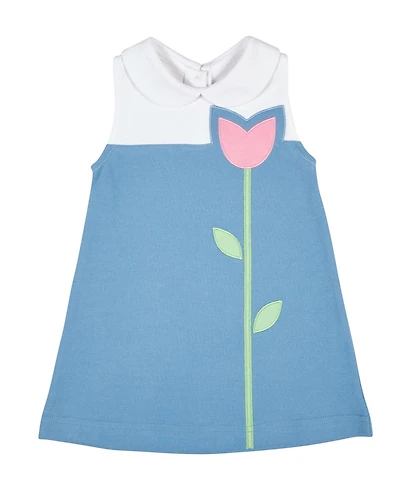 Florence Eiseman Toddler Girls Pique Knit Dress With Tulip