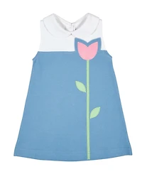 Florence Eiseman Toddler Girls Pique Knit Dress With Tulip