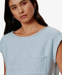 Sanctuary Petite Crew Neck Pull-On Sweater
