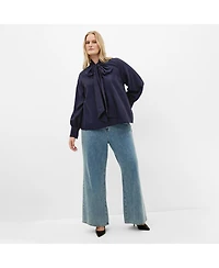 City Chic Women's Kelsey Neck Tie Top