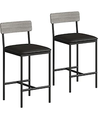 gaomon Kitchen Table Bar Stools Set of 2 Counter Height Bar Chairs for Dining Room, Home Office, Living Room