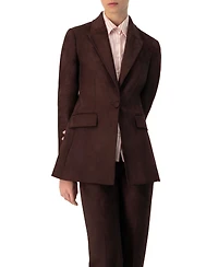Ivonne Women's Single-Breasted Faux-Suede Blazer