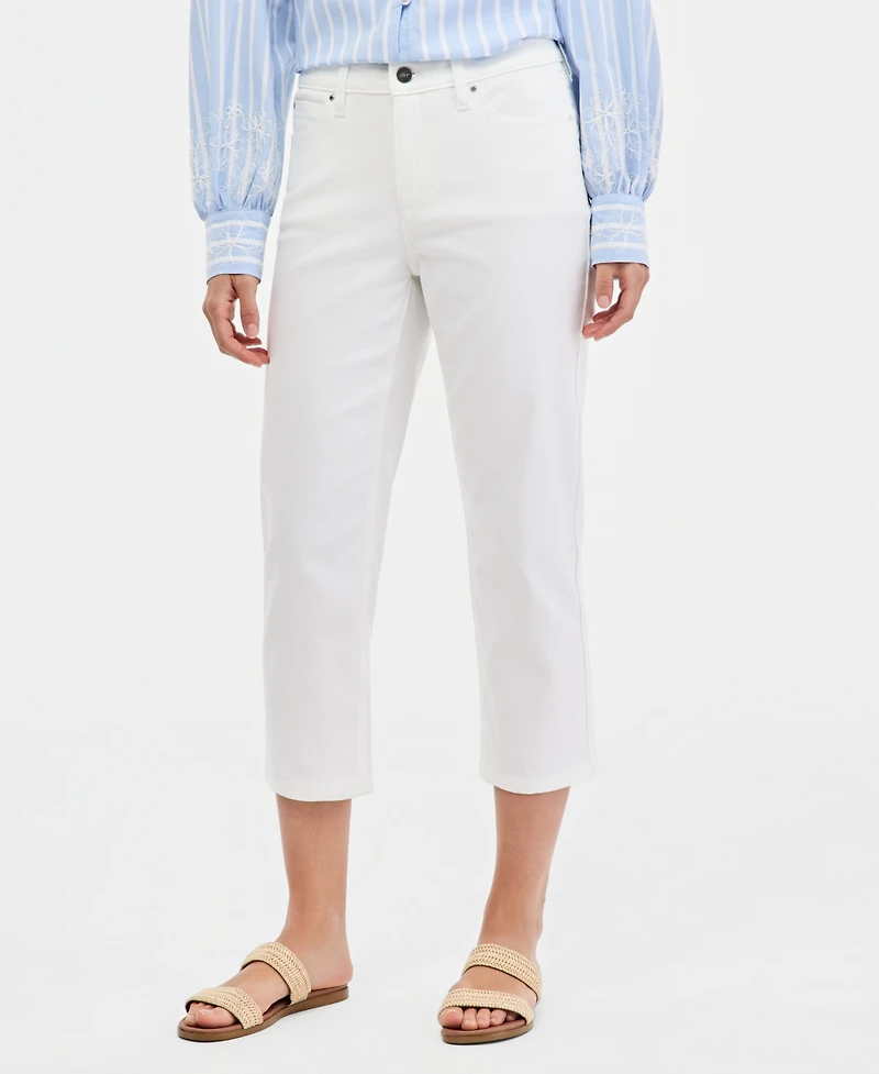 Jones New York Women's Lexington Mid-Rise Capri Jeans