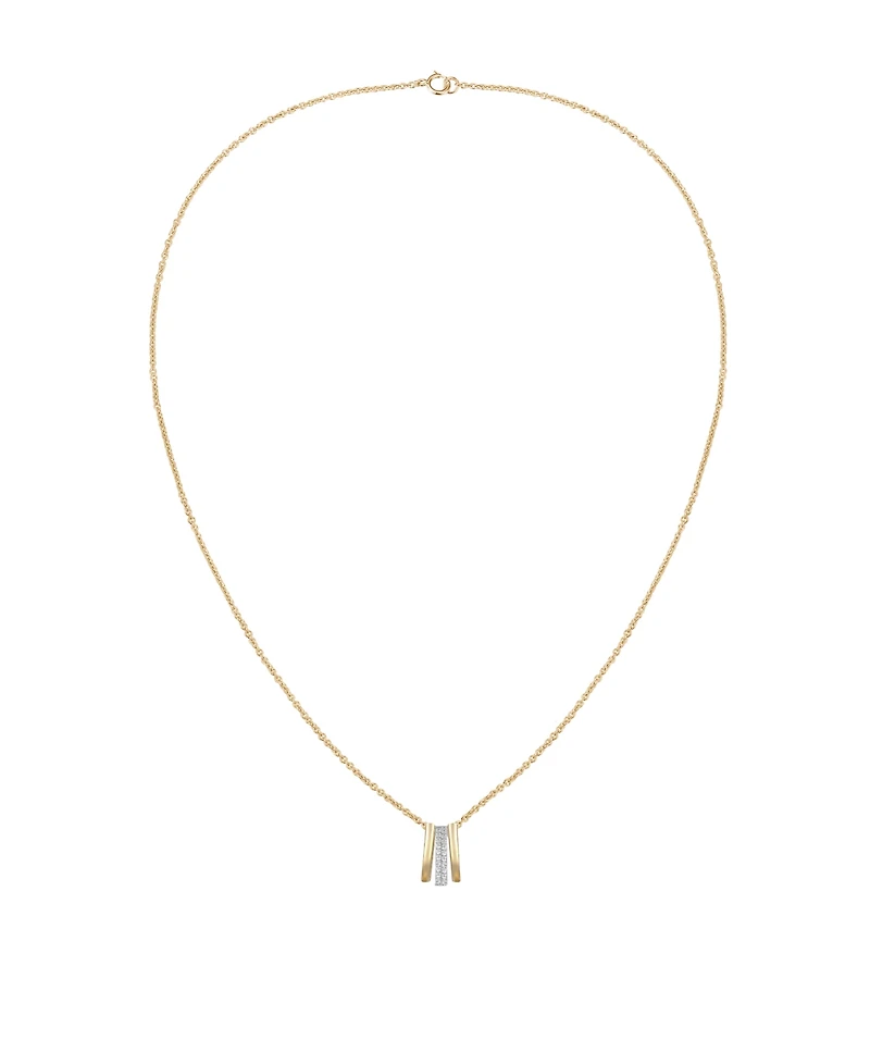 Macy's Diamond Pendant Necklace (1/20 ct. t.w.) Sterling Silver