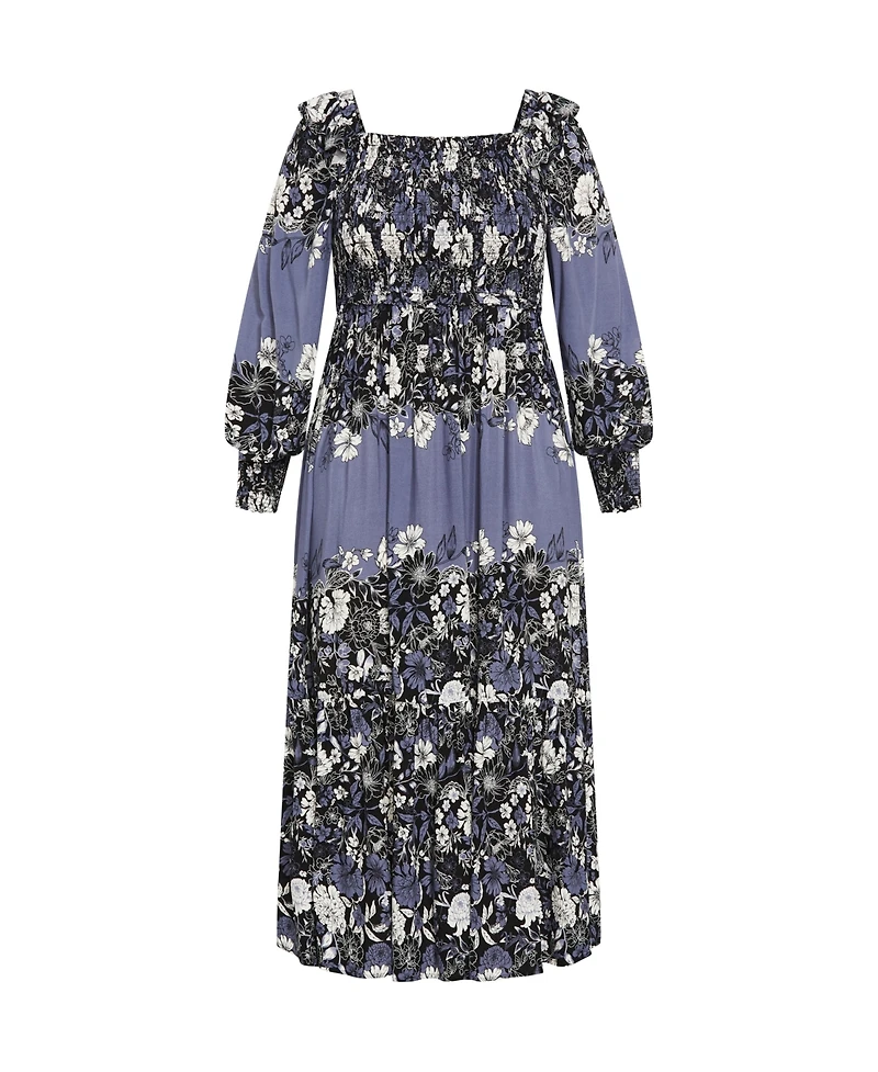 City Chic Women's Sadie Placement Dress