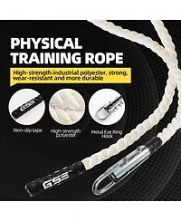 Gse Games & Sports Expert Gym Polyester Climbing Rope, 1.5" Diameter Workout Rope