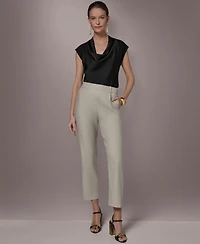 Donna Karan New York Women's Pleated Straight Pants