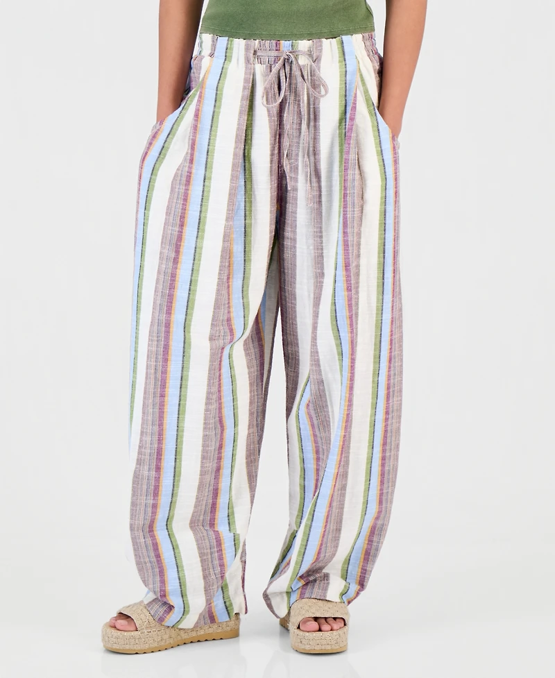 Free People Juniors' Striped Wide-Leg Pants