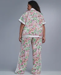 Karl Lagerfeld Paris Plus Printed Soft Pants