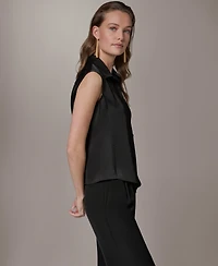 Donna Karan New York Petite Button-Front Shirt