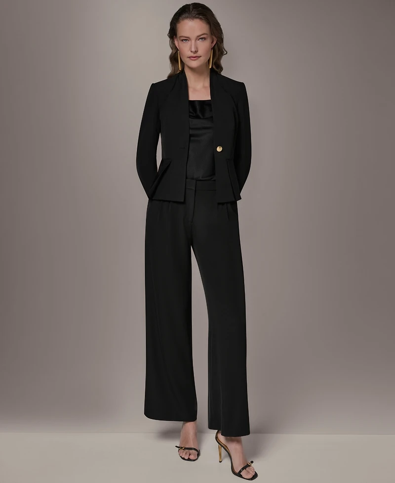 Donna Karan New York Petite Collarless Cropped Jacket