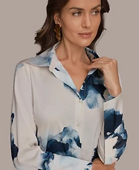 Donna Karan New York Petite Long-Sleeve Shirt