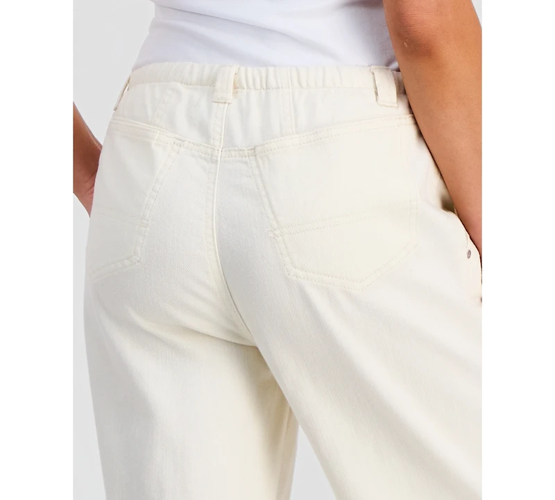 And Now This Petite Seamed Slouchy Tie-Waist Jeans, Macy's Exclusive