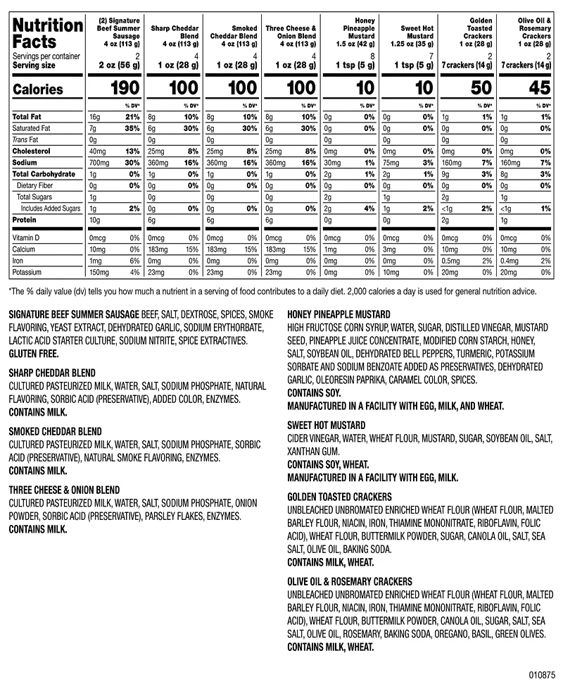 Hickory Farms Holiday Signature Flavors Gift Basket, 9 Piece