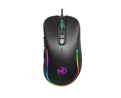 Risokeys Wired Gaming Mouse, Rgb Backlit Mouse with 8000 Dpi Adjustable, Ergonomic Comfort Grip for Pc Gamers, Office & Home Use