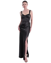 Marchesa Notte Women's Strappy Bustier Corset Detail Gown