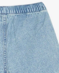 7 For All Mankind Baby Girls' Denim Top and Shorts, 2-Piece Set