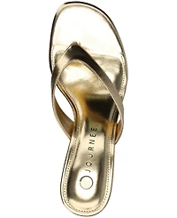 Journee Collection Women's Danielle Kitten Heel Flip Flop Sandals