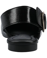 Journee Collection Women's Jacqueline Slingback Ankle Buckle Flats