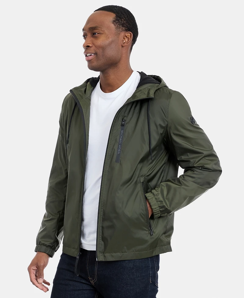 Michael Kors Men's Hooded Windbreaker Jacket