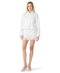 Steve Madden Women's Sloan Collared Zipper Jacket