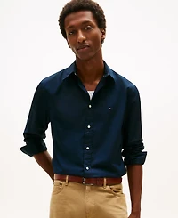 Tommy Hilfiger Men's Regular-Fit Stretch Poplin Button-Down Shirt