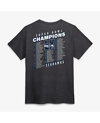 Fanatics Men's Heather Charcoal Seattle Seahawks Super Bowl Lx Champions Best Teammates Roster T-Shirt