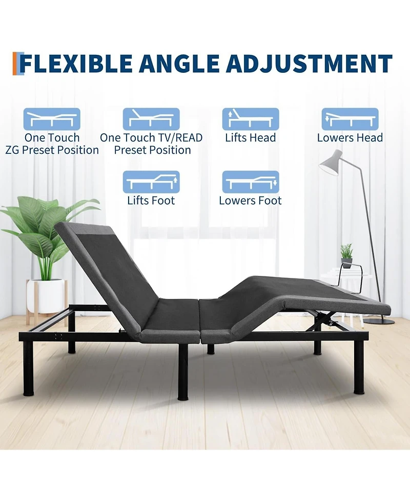 gaomon Led Bed Frame with Storage Headboard & Drawers