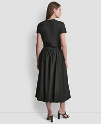 Dkny Women's Pull-On Bubble Hem Cargo Skirt