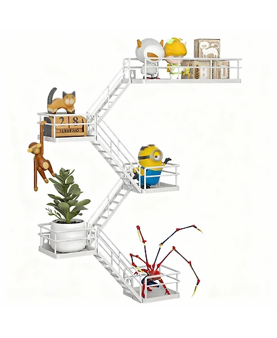 Yigii Metal Wall Shelves With Baskets For Home Decor