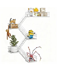 Yigii Metal Wall Shelves With Baskets For Home Decor