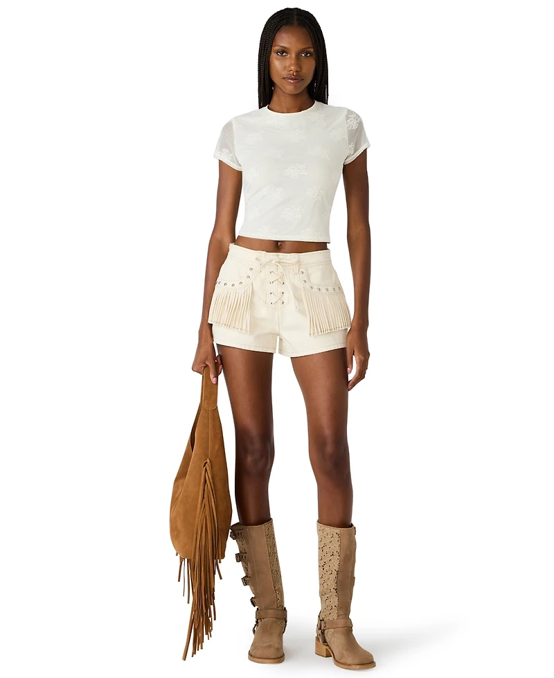 Steve Madden Women's Cheyenne Regular Fit Shorts