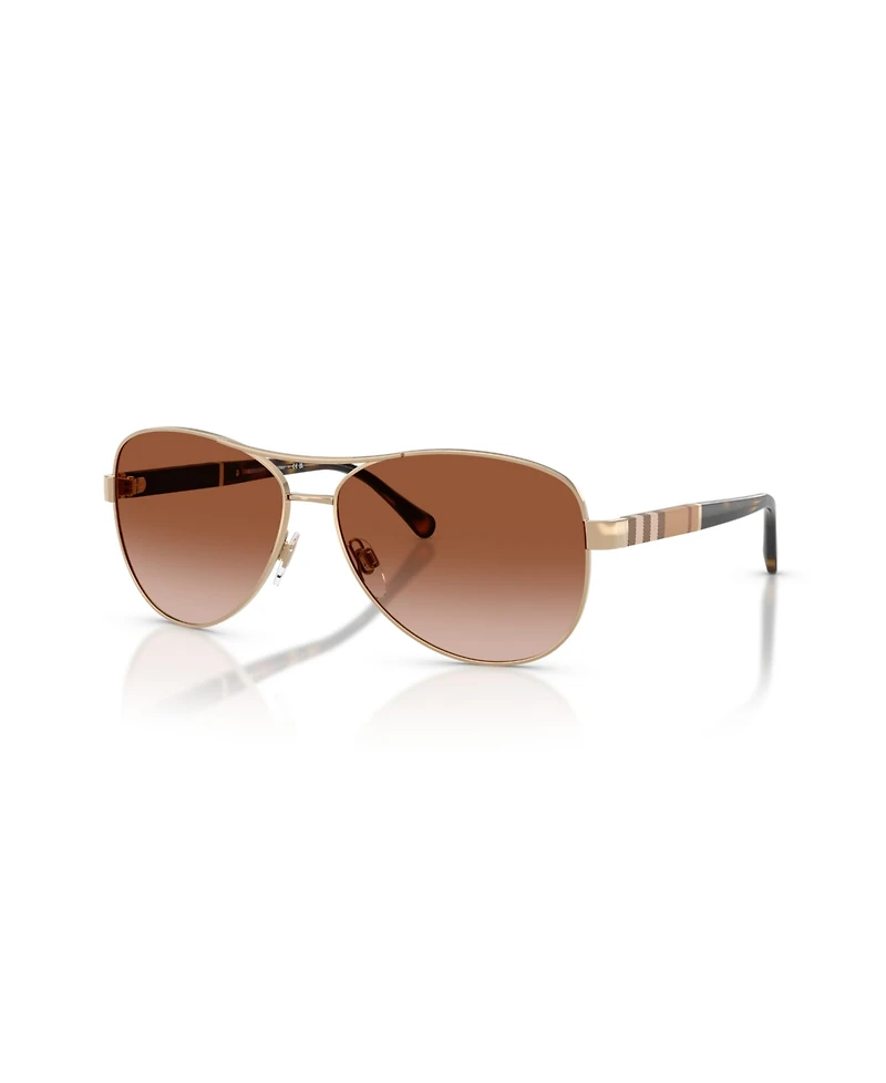 Burberry Women's Pilot Sunglasses, BE3080
