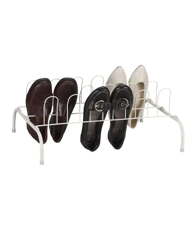 Household Essentials 9-Pair Metal Wire Shoe Rack