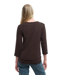 Wilt Clothing Women's 3/4 Sleeve Mock Layer Tee
