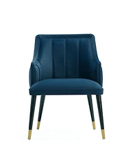Eda 37.4" Wood Upholstered Dining Armchair